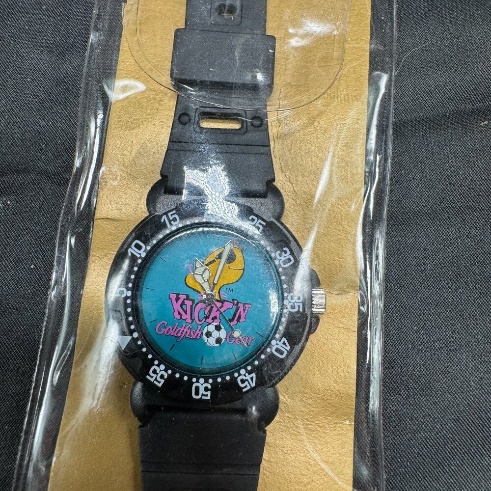 Vintage 1980's Advertising Watch- Pepridge Farm Goldfish Soccer -New in Package